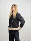 CANDOR BIKER JACKET SHEEPSKIN AND NYLON - Zoom