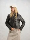 LINDALL LEATHER MILITARY JACKET - Zoom