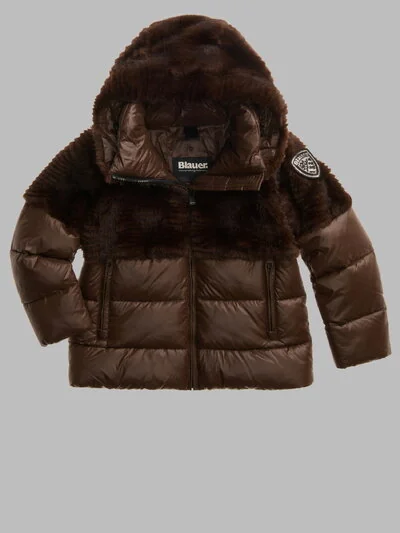 BLOUSON NYLON AVEC FOURRURE ECO FANEVIL JUNIOR