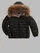 Blauer - ARION JUNIOR QUILTED JACKET WITH WAVE PATTERN - Black Ins Brown 30C - Blauer