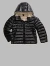 ADAMS JUNIOR STRIPED QUILTED JACKET - Zoom