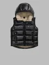 HOODED SLEEVELESS QUILTED JACKET ARDEN JUNIOR - Zoom