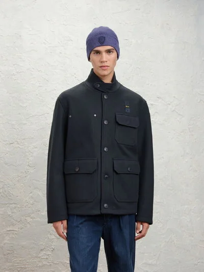 BLOUSON LONG EFFET LAINE ITASCA