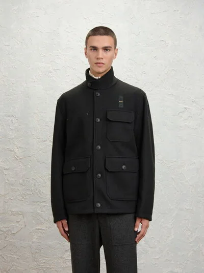 BLOUSON LONG EFFET LAINE ITASCA