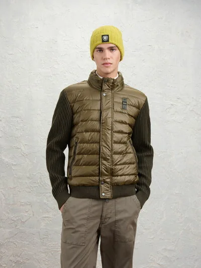 BLOUSON EN MAILLE À CÔTES LEVERETT