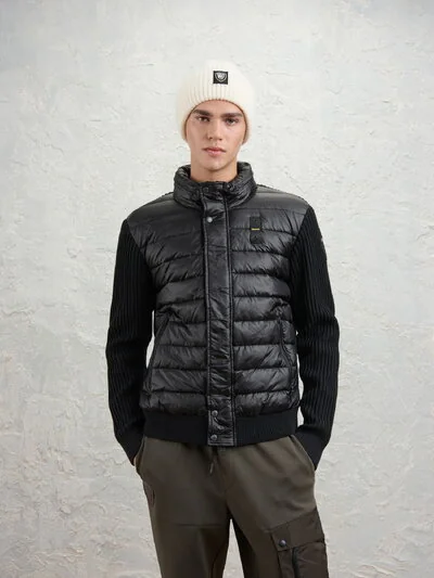 BLOUSON EN MAILLE À CÔTES LEVERETT