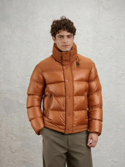 PERKINS NYLON AND TASLAN JACKET