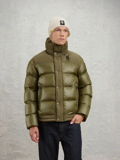 PERKINS NYLON AND TASLAN JACKET
