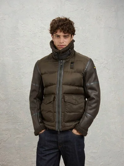 WESTE AUS SCHAFFELL UND NYLON AMHERST