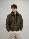 BOMBER WITH ECO-SHEEPSKIN COLLAR MARSHALL - Zoom
