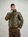 Blauer - SHORT QUILTED DOWN JACKET WAVE - Dark Green - Blauer