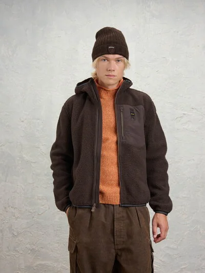 BLOUSON POLAIRE FOURRURE AVEC CAPUCHE ALLEGHANY