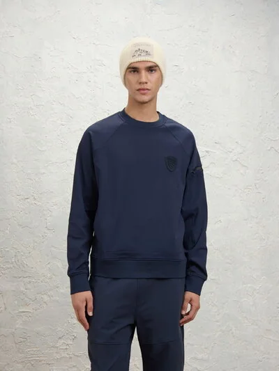 CREWNECK FLEECE WITH KANGAROO POCKET TALBOT