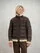 Blauer - DOWN JACKET WITH SHEEPSKIN SLEEVES GRAFTON - Deep Brown - Blauer