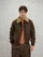Blauer - BOMBER WITH FUR COLLAR CHEITONS - Brown 30D - Blauer