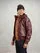 Blauer - HOODED BOMBER JACKET ALDER - Brown Mahogany - Blauer