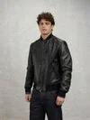 LEATHER BOMBER FAULKENERS - Zoom