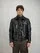 Blauer - JONES GLOSSY LEATHER JACKET - Black - Blauer