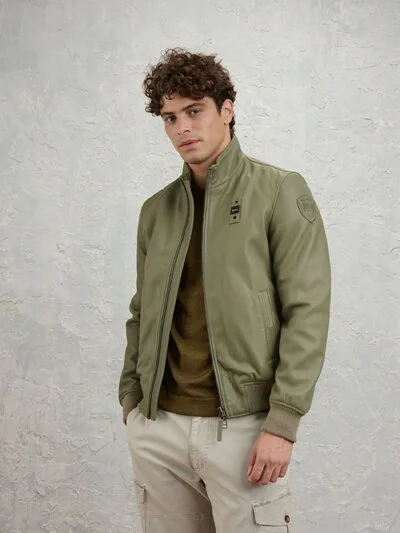 PETREL SOFT LEATHER BOMBER