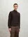 Blauer - BRADEEN SWEATER WITH ZIP - Deep Brown - Blauer