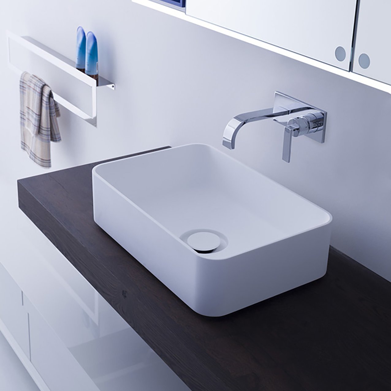 Tecnoril countertop washbasin