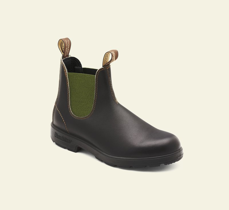 Boots #519 - ORIGINALS SERIES - Brown Leather & Sage