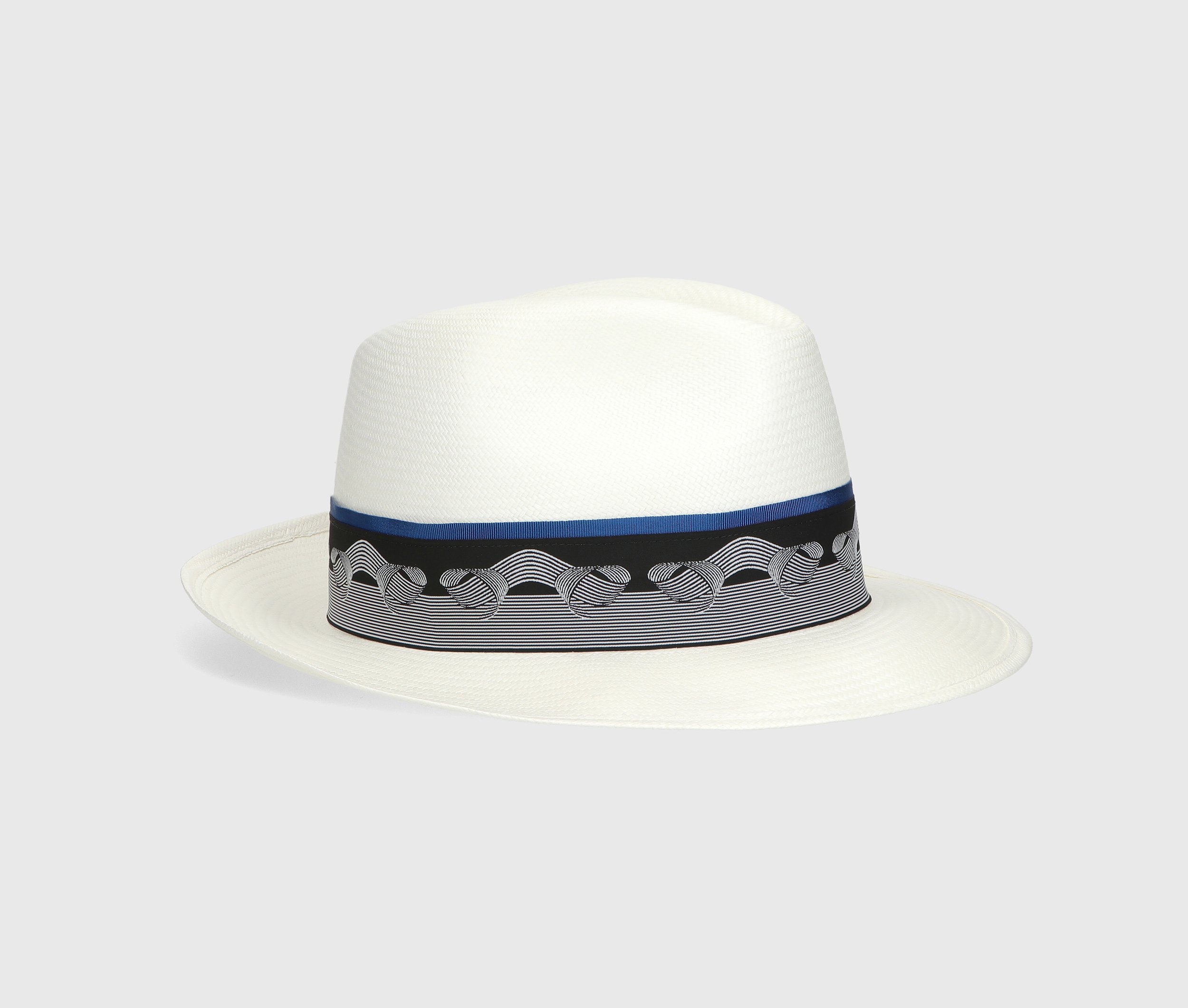 Jacquard Hatband Panama Hats Borsalino