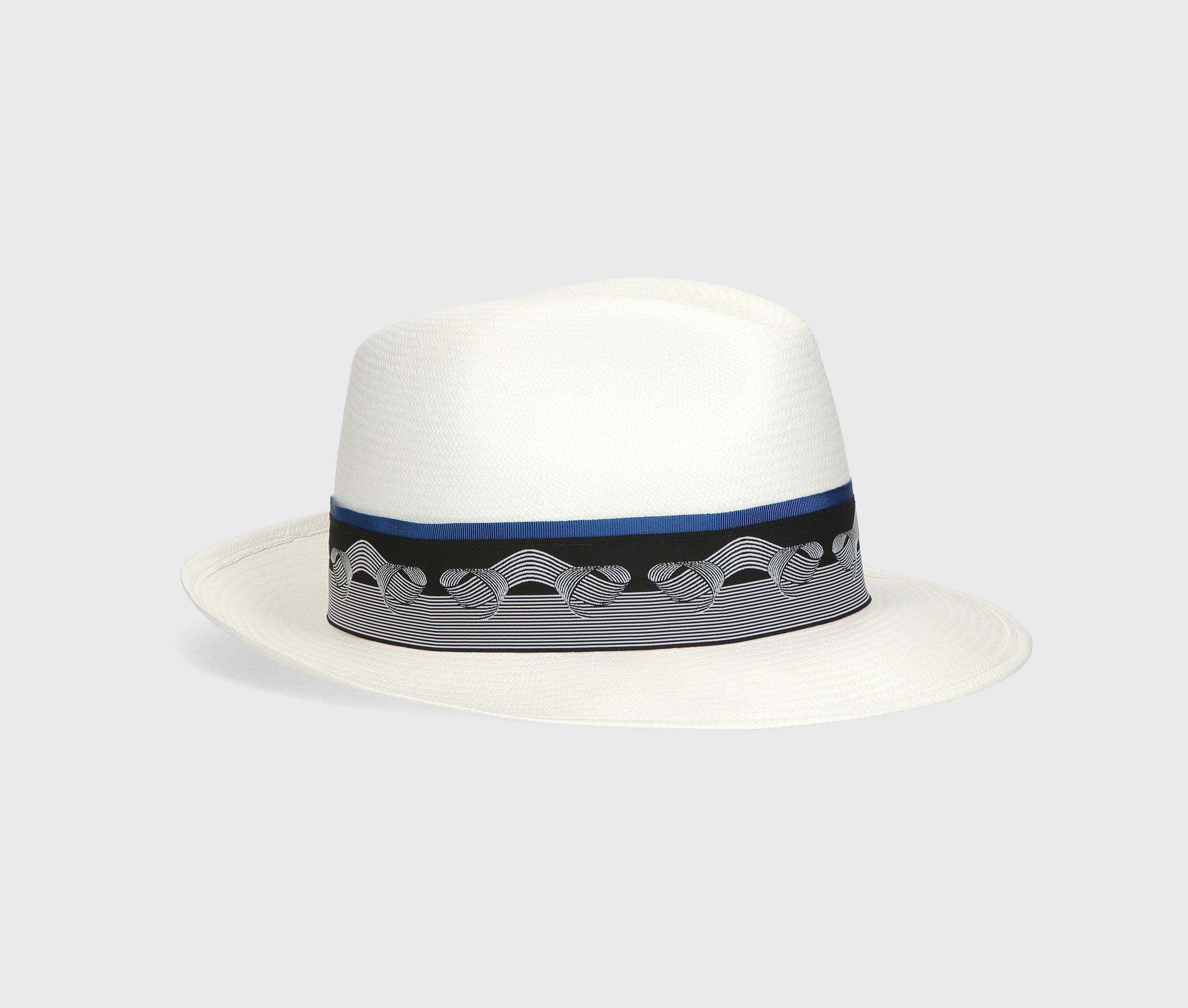 Jacquard Hatband Panama Hats Borsalino Jacquard Hatband Panama Hats Borsalino