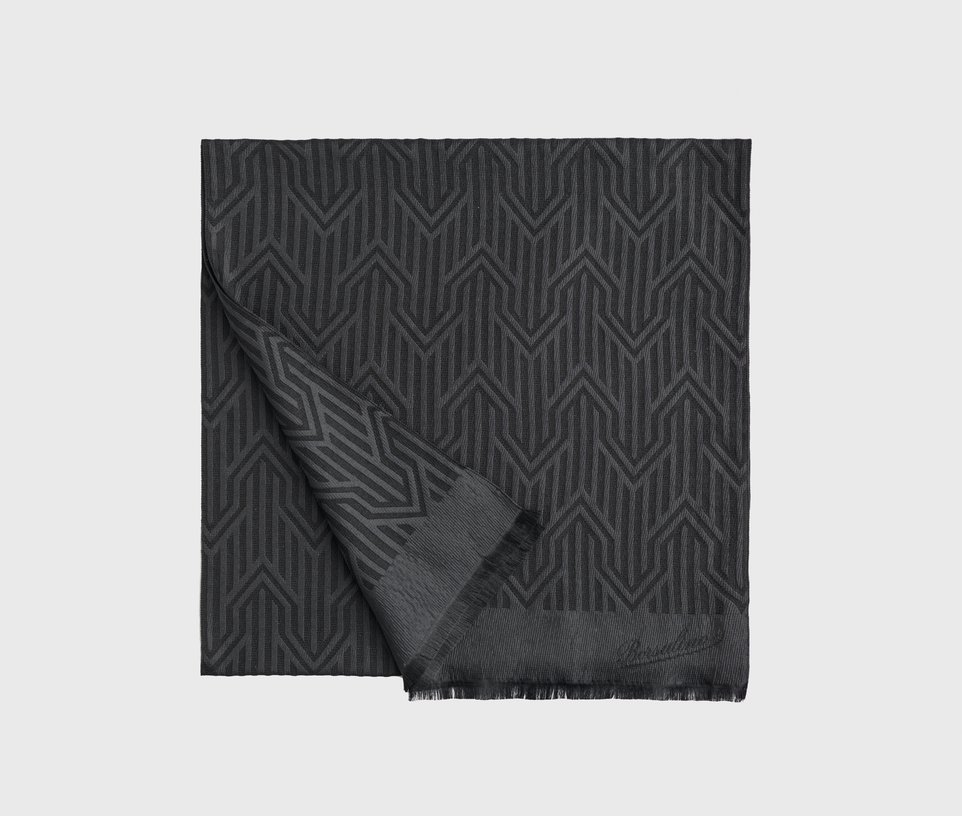 Geometric patterned scarf