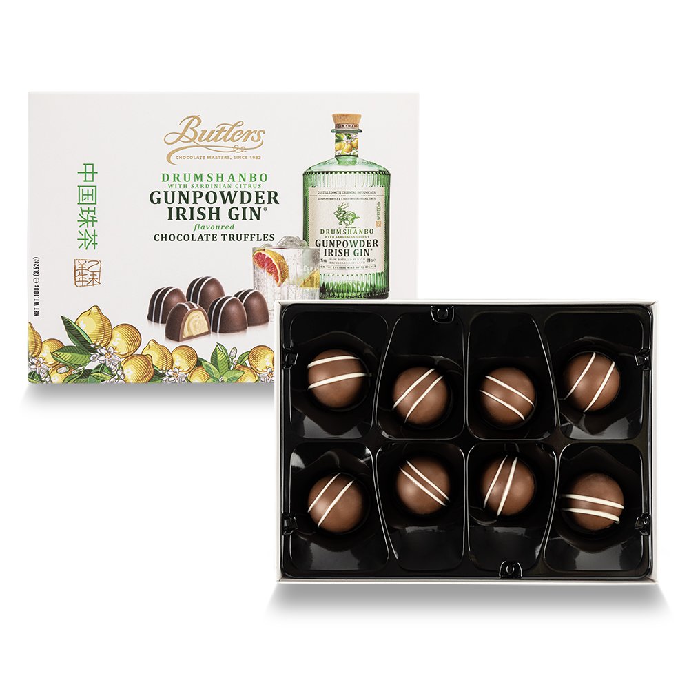 Drumshanbo Gunpowder Irish Gin with Sardinian Citrus® Chocolate Truffles