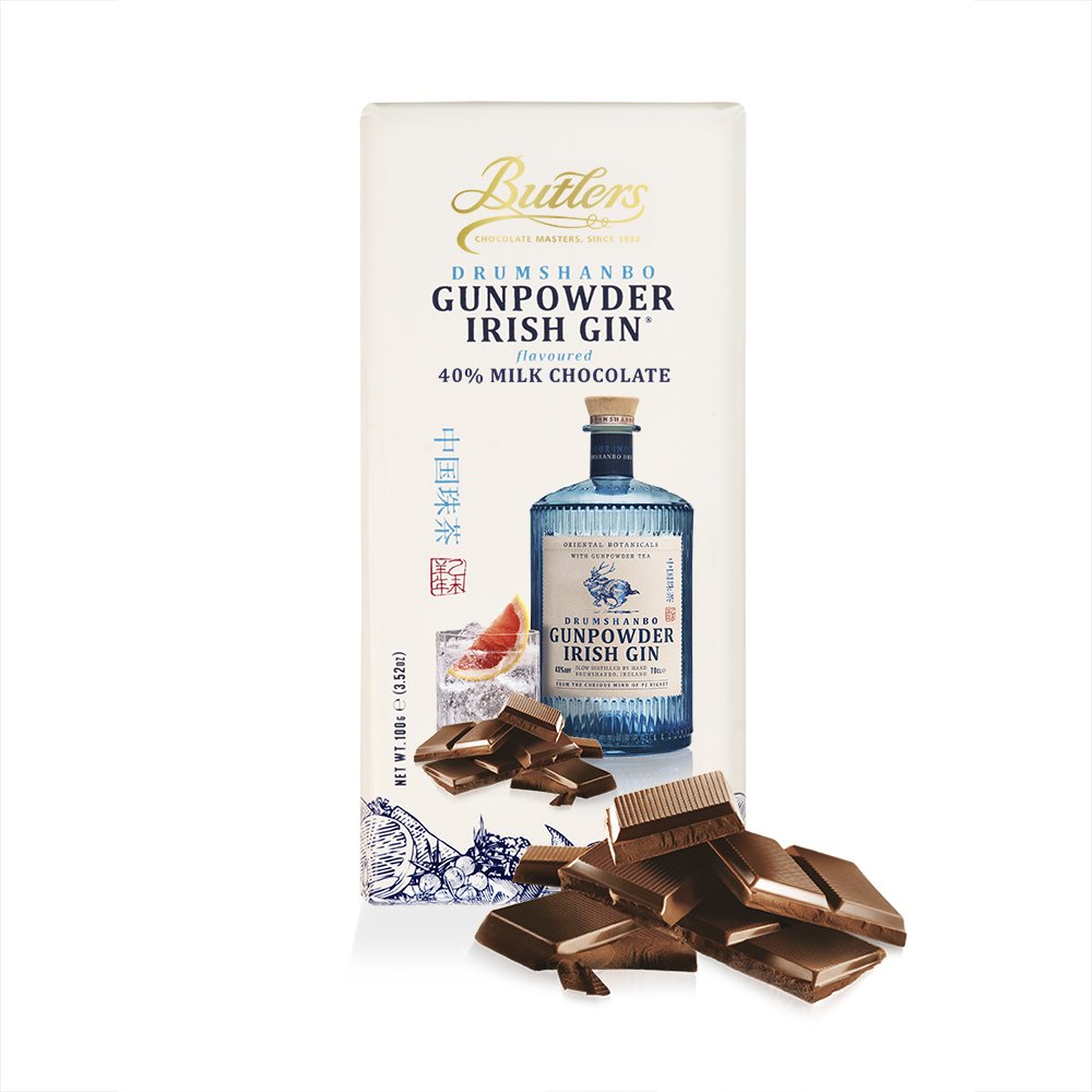 Drumshanbo Gunpowder Irish Gin® flavoured Chocolate Bar – Pack of 6