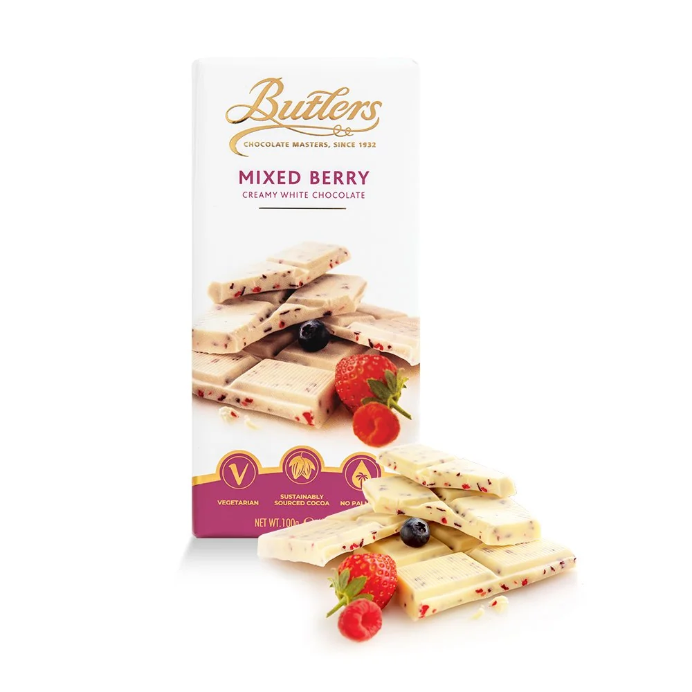 2 x White Chocolate Mixed Berries Bar