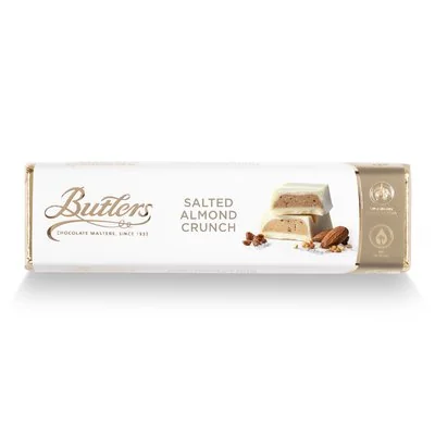 10* White Salted Almond Crunch  Bars