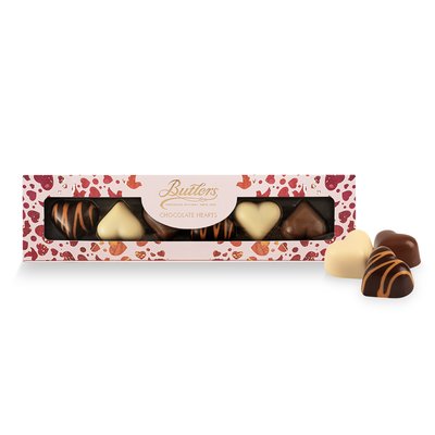 Chocolate Hearts Baton, with 6 hearts