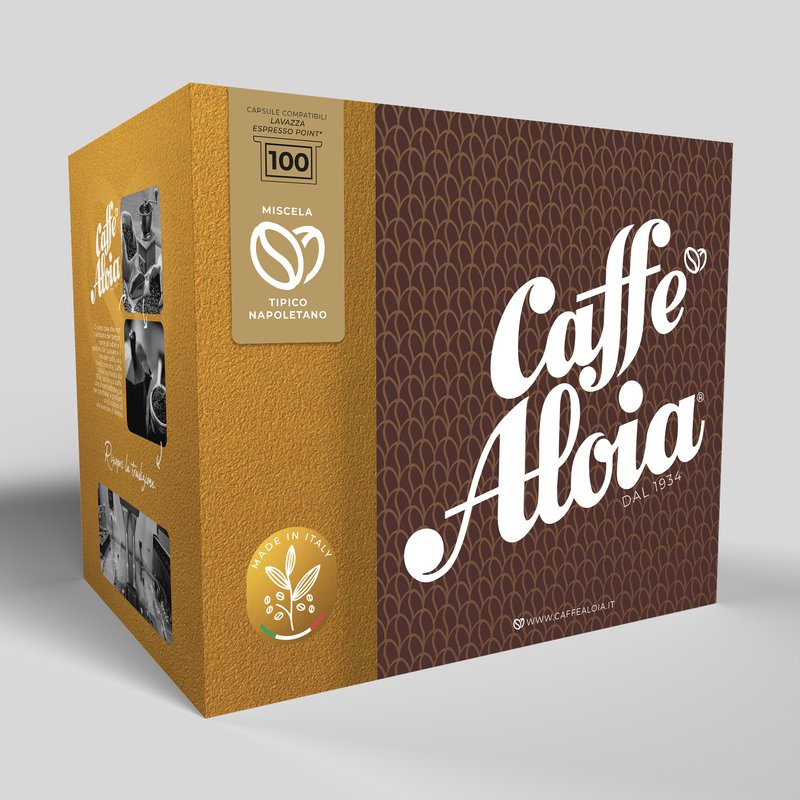 Box 100 Capsule compatibili Lavazza Espresso Point Miscela Tipico Napoletano - Neutro