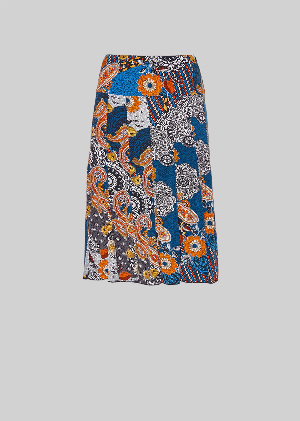 All over printed Gabry jersey skirt - Black\ Mercury\ Fantasia