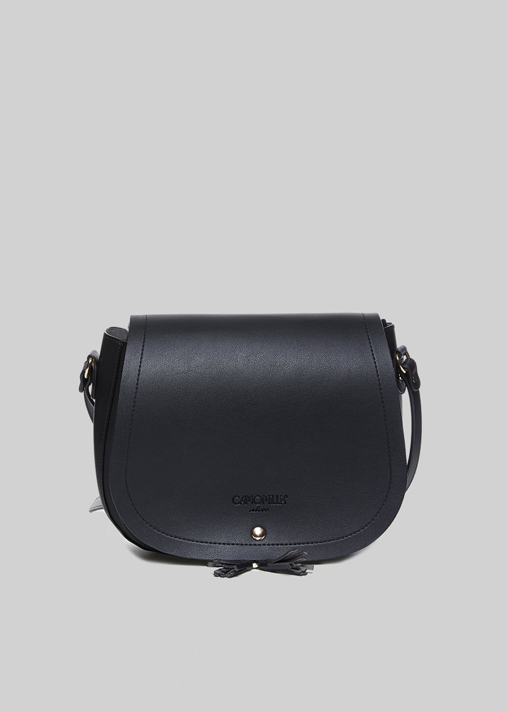 Borsa Boppy in ecopelle con taschino sul davanti - Black