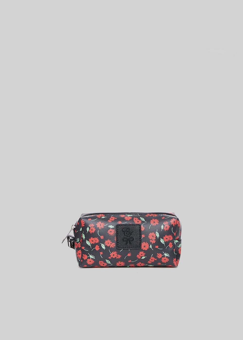 Beauty Briccflo2 in faux leather flowers print - Black Fantasia
