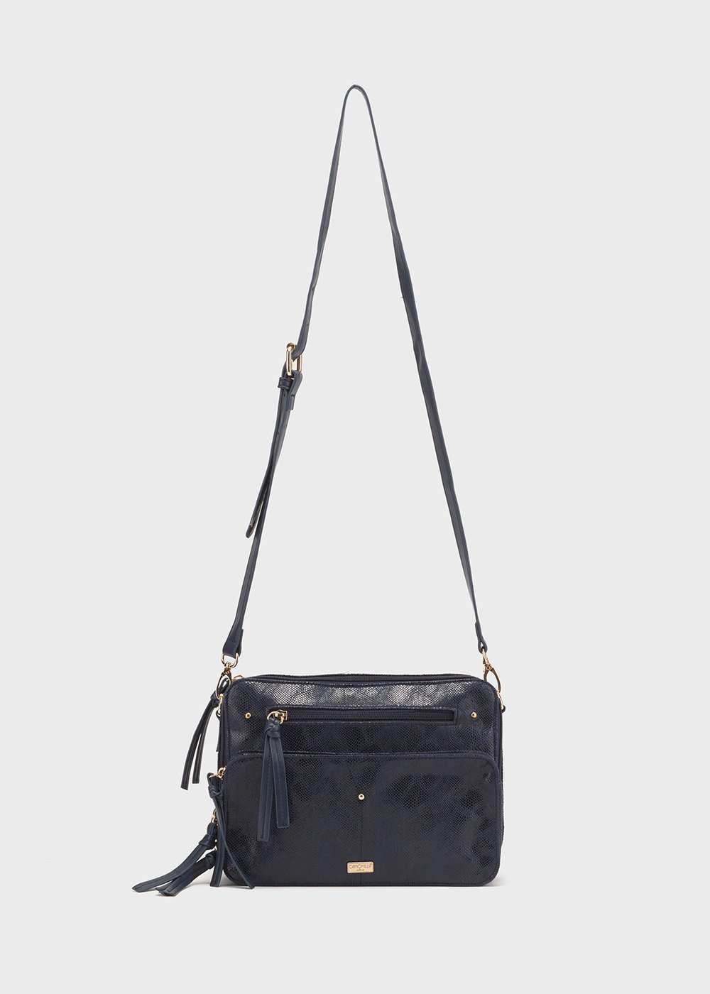 Being multi-compartment bag - Medium Blue Animalier - Woman