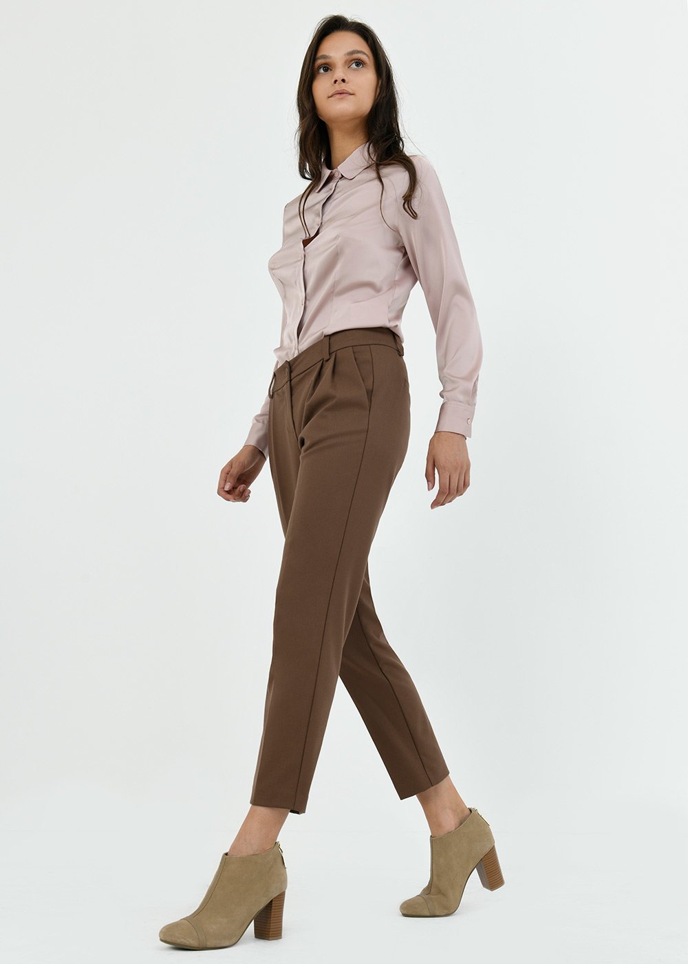 Gigi trousers with dart - Cocoa - Woman