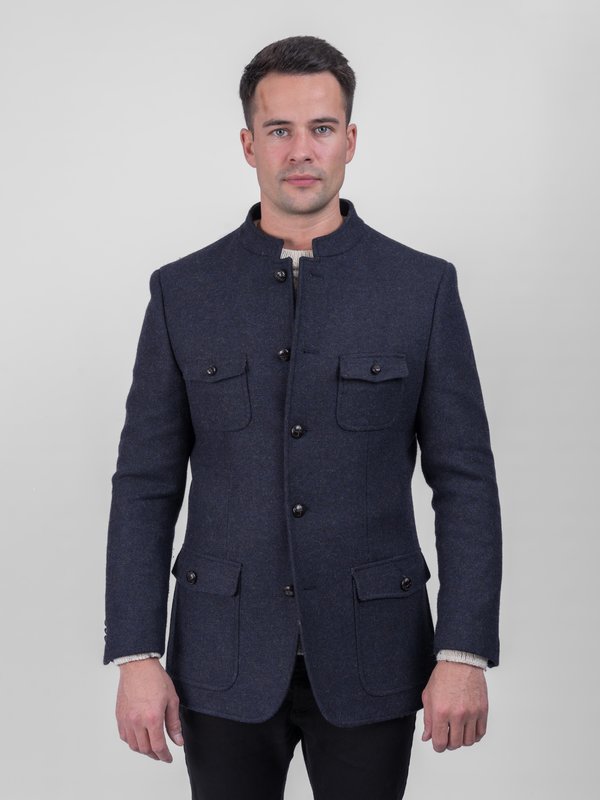 Nerhu Navy Tweed Heritage Jacket