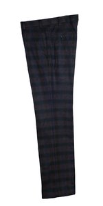 The Clarke  Burgundy  Checked Trousers