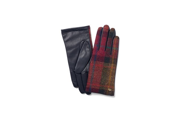 Country-Handschuhe für Damen in Rosa/Marineblau