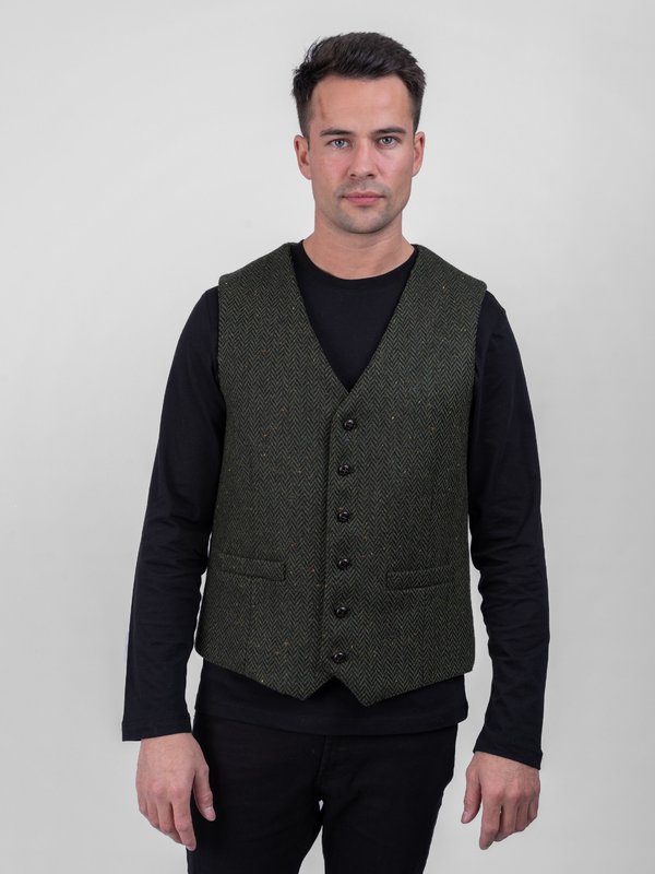 McDonagh Tweed  Waistcoat - Vert