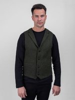 Pearse Tweed Herringbone Wool Waistcoat