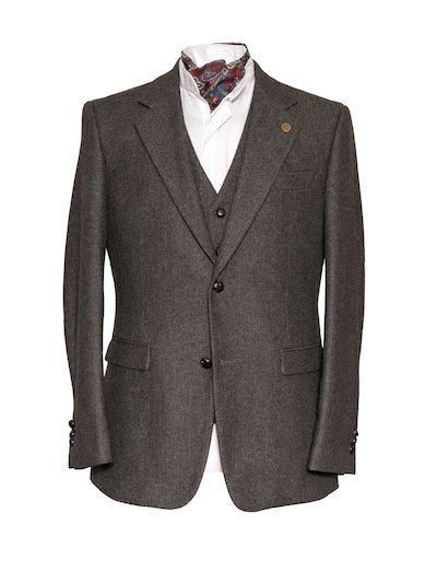 Heaney Grey Slim Fit Jacket - Grey