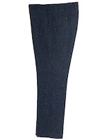 Blue Herringbone Irish Tweed Trousers