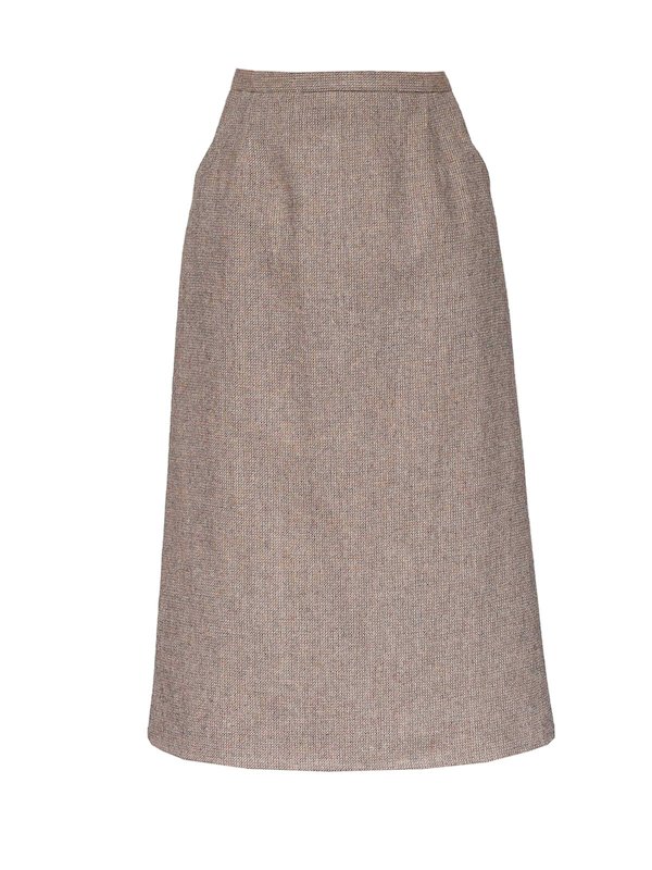 Oatmeal A-Line Skirt