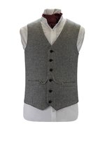Light Grey Tweed Waistcoat