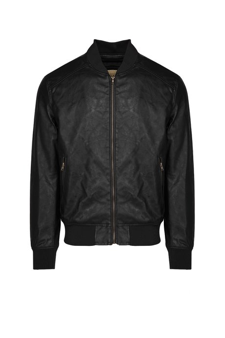 Eco-leather Bomber Jacket